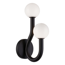 Matteo Lighting W34202MBOP - Joelle Matte Black Wall Sconce