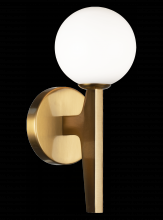 Matteo Lighting W34901AGOP - Scriben Aged Gold Brass Wall Sconce