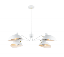 Matteo Lighting C57904WH - Droid White and Brushed Gold Pendant